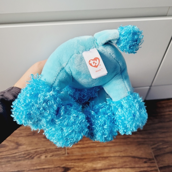 The Beanie Boo's Collection Ty Blue Mandy Dog NEW Big Eyes 2017 Stuffed Dog NEW - Picture 9 of 15